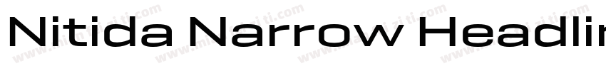 Nitida Narrow Headline Medium字体转换